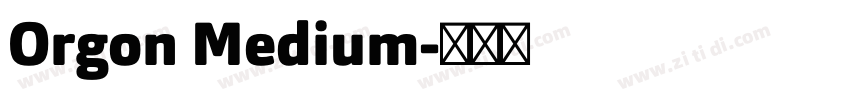 Orgon Medium字体转换
